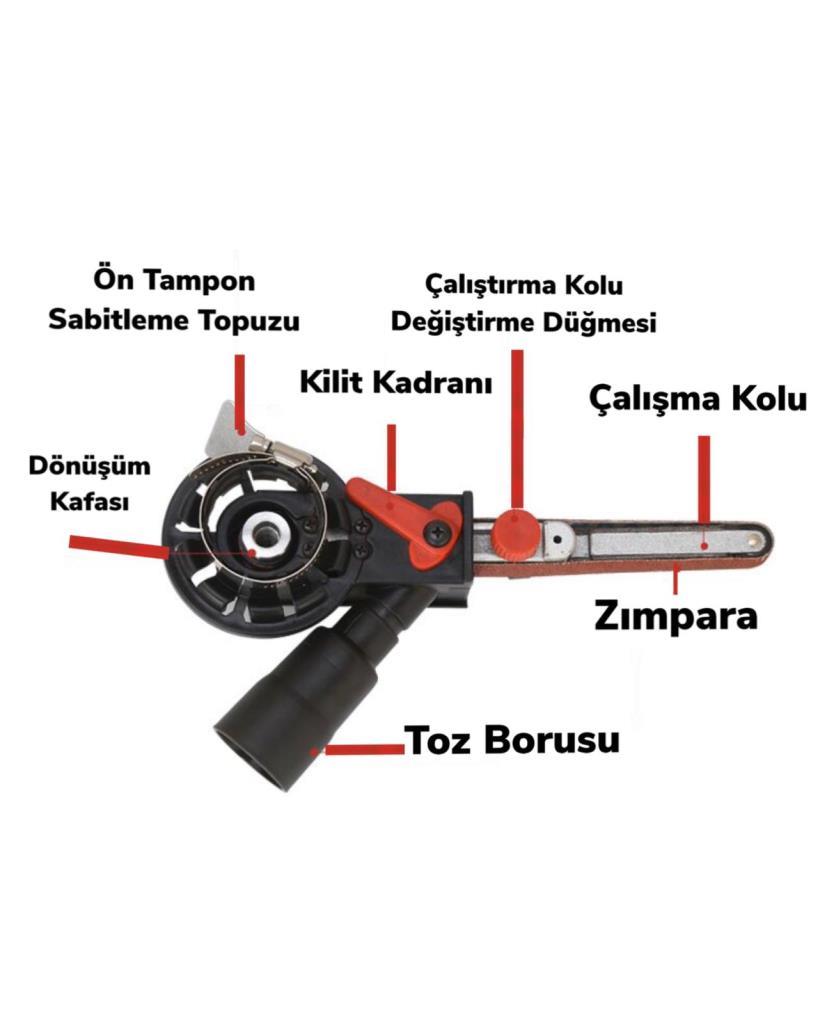 Rox Wood 0030 Taş Motoruna Takılır Şerit Bant Zımpara Aparatı ne işe yarar