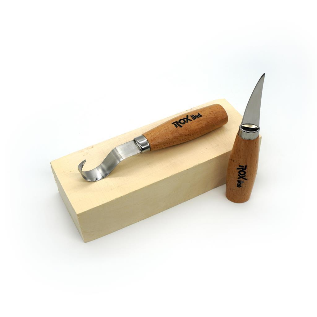 Rox Wood Kaşık Oyma Ve Bıçak Seti 2 Parça   ne işe yarar
